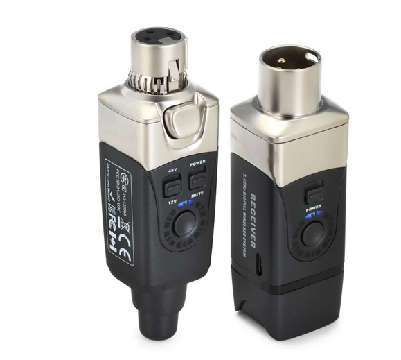 Xvive U3C – Sistema Inalámbrico Plug-on para Micrófonos de Condensador con Phantom Power (2.4GHz) 🎤📡🔋